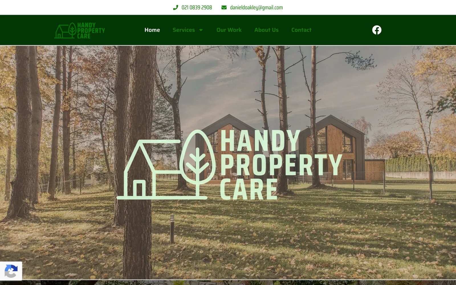 The Handy Property Care website