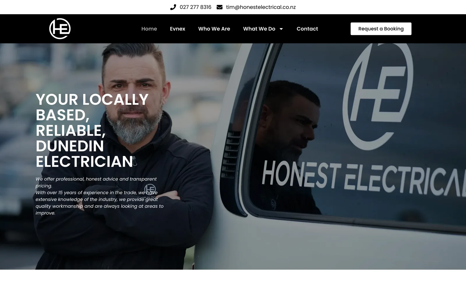 The Honest Electrical website