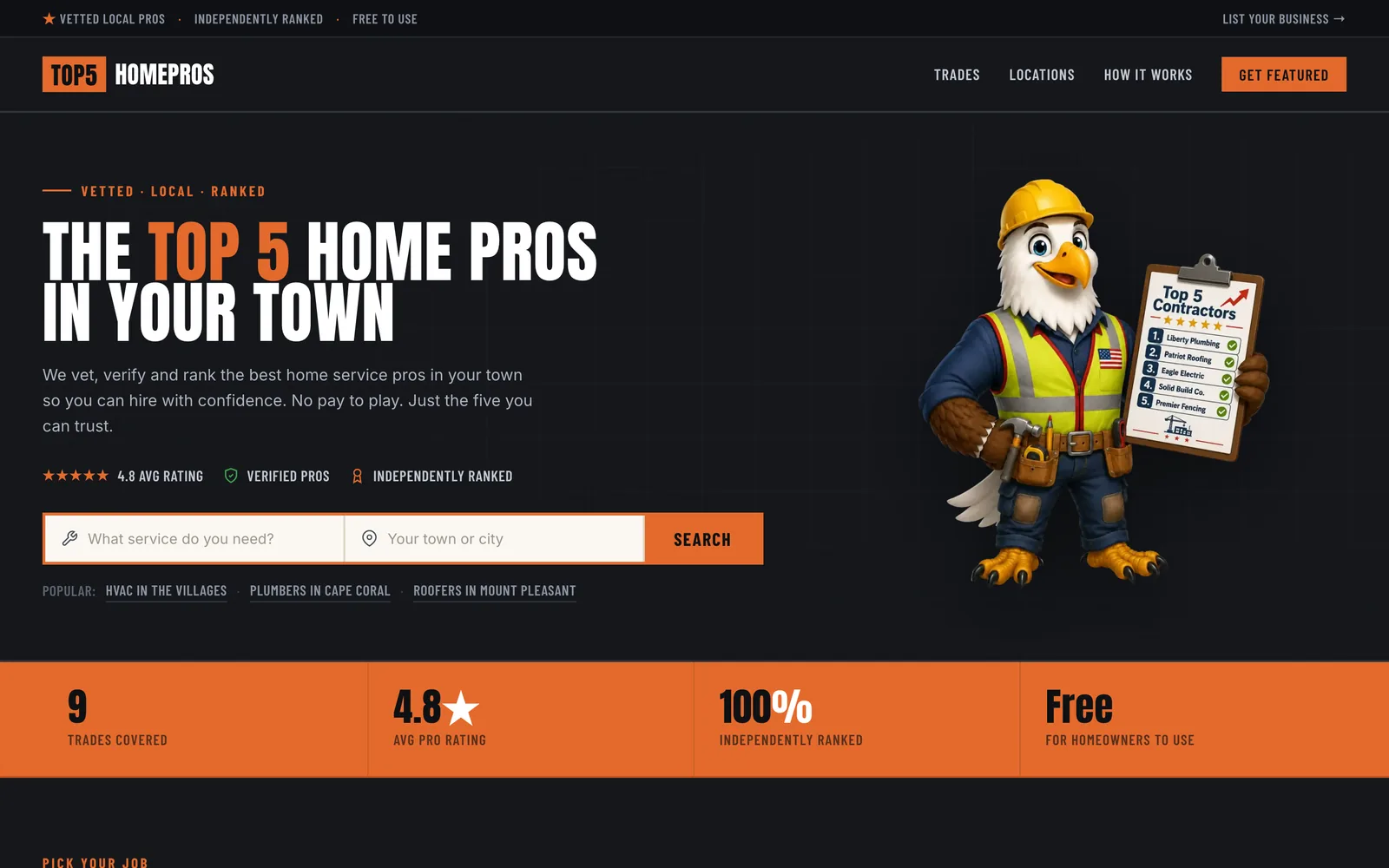 The Top5HomePros website