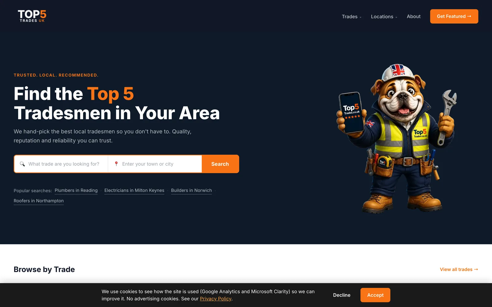 The Top5Trades website
